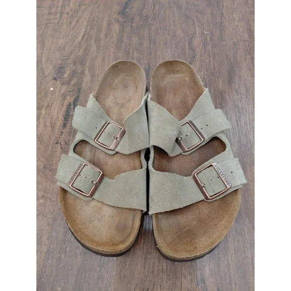 Birkenstock Arizona Suede Soft Footbed Sandals Women's Sz 40EU 9US Regul - Picture 3 of 13